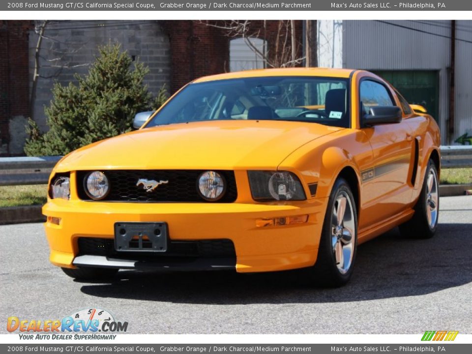 2008 Ford Mustang GT/CS California Special Coupe Grabber Orange / Dark Charcoal/Medium Parchment Photo #9