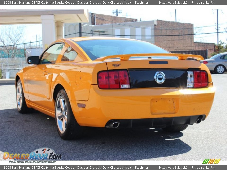 2008 Ford Mustang GT/CS California Special Coupe Grabber Orange / Dark Charcoal/Medium Parchment Photo #10