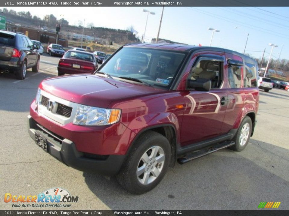 2011 Honda Element EX 4WD Tango Red Pearl / Gray Photo #4