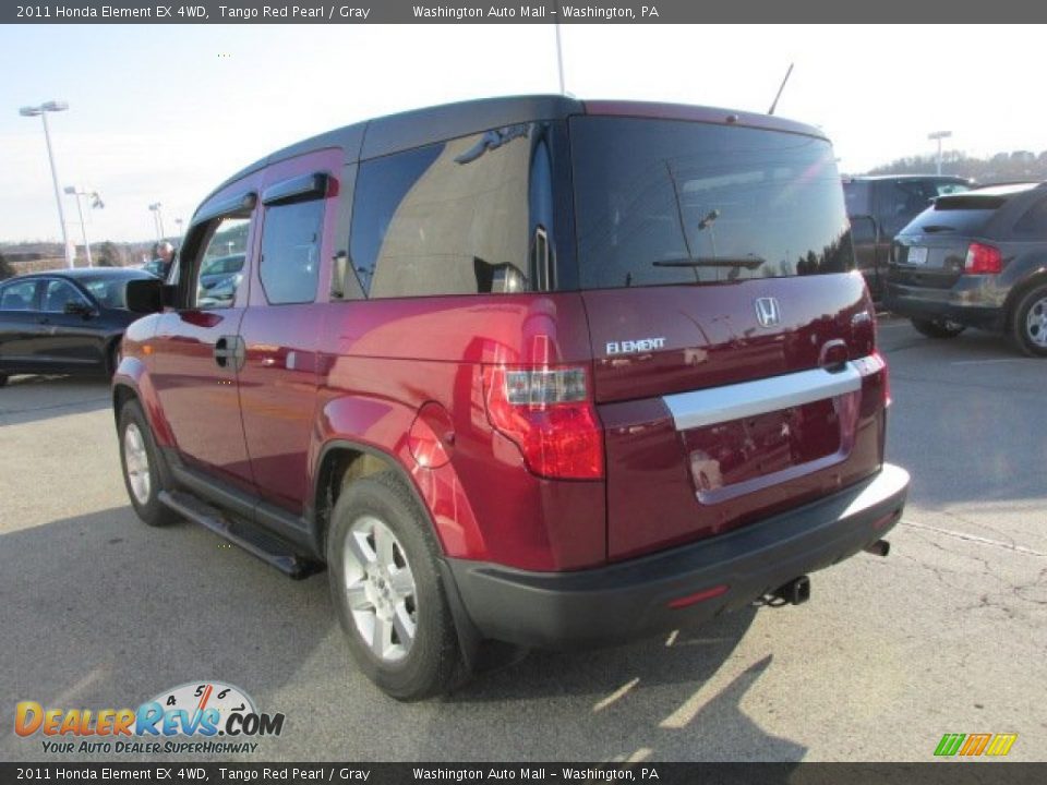 2011 Honda Element EX 4WD Tango Red Pearl / Gray Photo #6