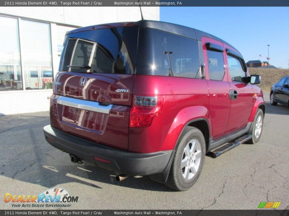 2011 Honda Element EX 4WD Tango Red Pearl / Gray Photo #8