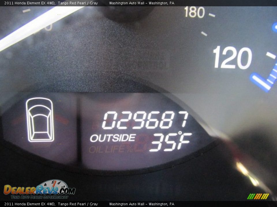 2011 Honda Element EX 4WD Tango Red Pearl / Gray Photo #20