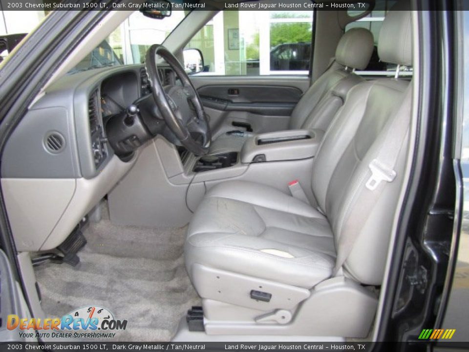 Tan/Neutral Interior - 2003 Chevrolet Suburban 1500 LT Photo #2