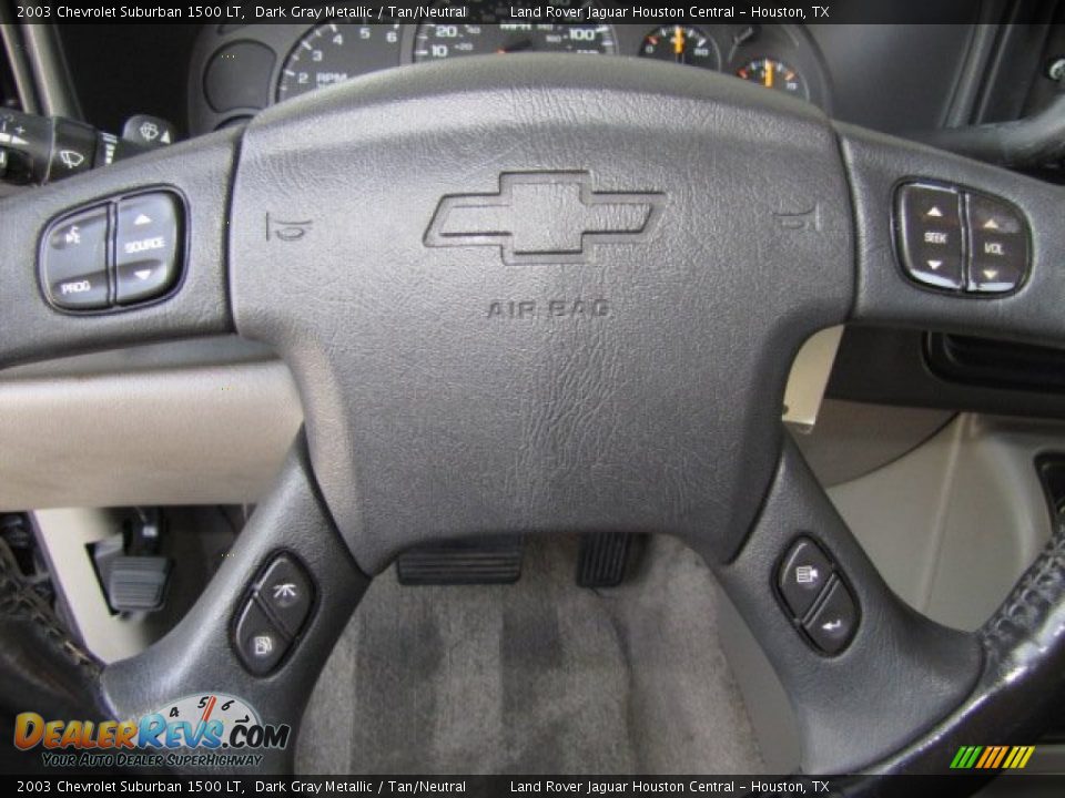 2003 Chevrolet Suburban 1500 LT Dark Gray Metallic / Tan/Neutral Photo #13