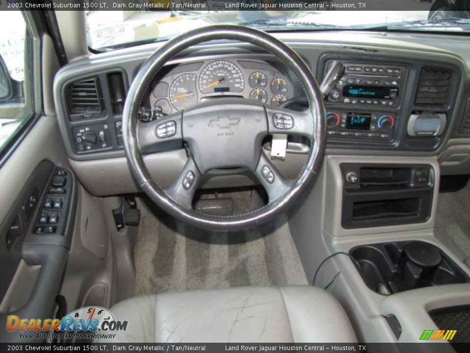 2003 Chevrolet Suburban 1500 LT Dark Gray Metallic / Tan/Neutral Photo #29