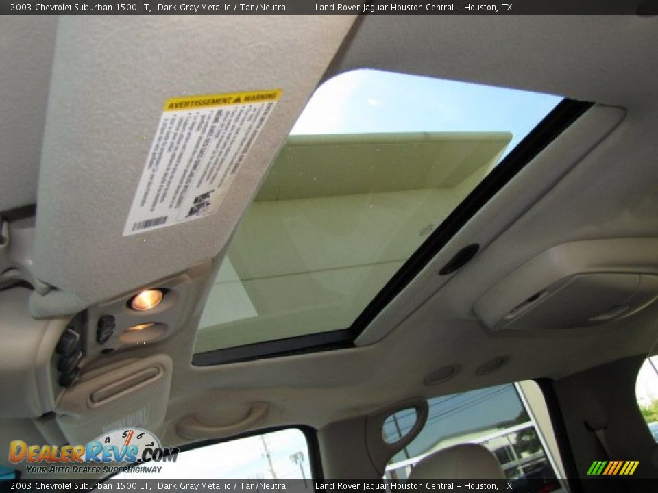 2003 Chevrolet Suburban 1500 LT Dark Gray Metallic / Tan/Neutral Photo #35
