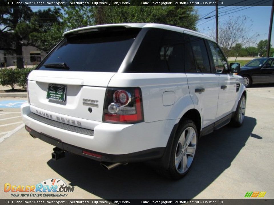 2011 Land Rover Range Rover Sport Supercharged Fuji White / Tan/Ebony Photo #10