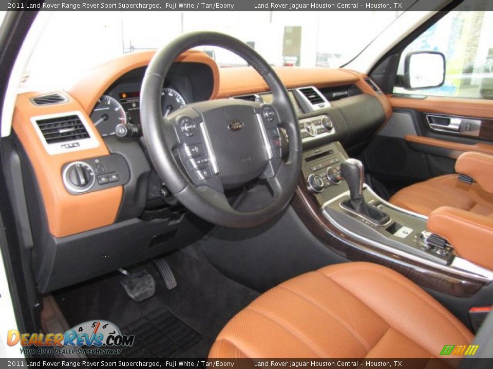 2011 Land Rover Range Rover Sport Supercharged Fuji White / Tan/Ebony Photo #12