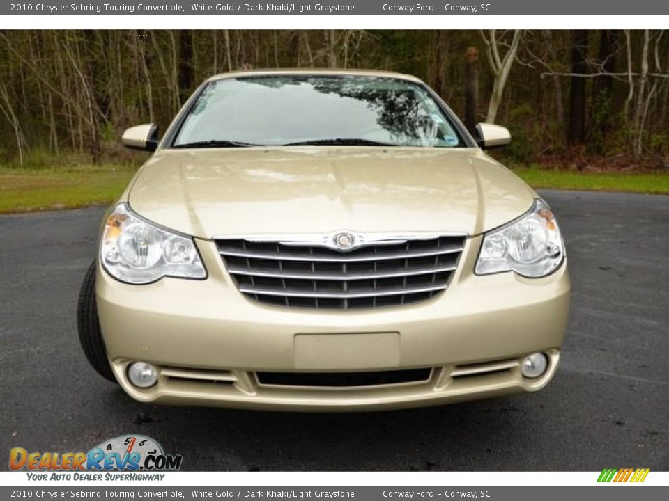 2010 Chrysler Sebring Touring Convertible White Gold / Dark Khaki/Light Graystone Photo #2
