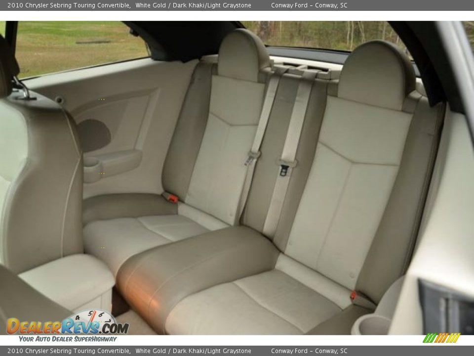 Rear Seat of 2010 Chrysler Sebring Touring Convertible Photo #13
