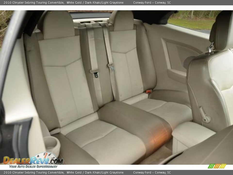 Rear Seat of 2010 Chrysler Sebring Touring Convertible Photo #16