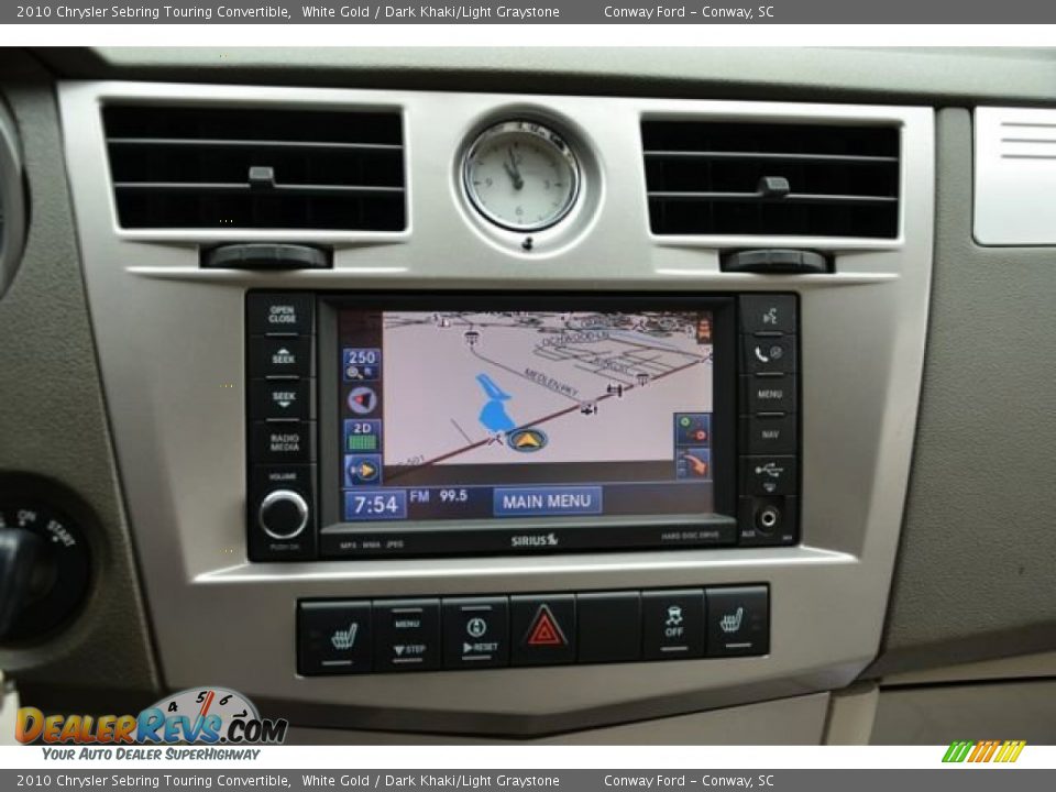 Navigation of 2010 Chrysler Sebring Touring Convertible Photo #23