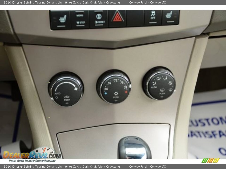 Controls of 2010 Chrysler Sebring Touring Convertible Photo #24