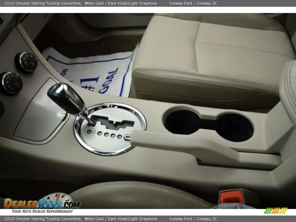 2010 Chrysler Sebring Touring Convertible White Gold / Dark Khaki/Light Graystone Photo #25