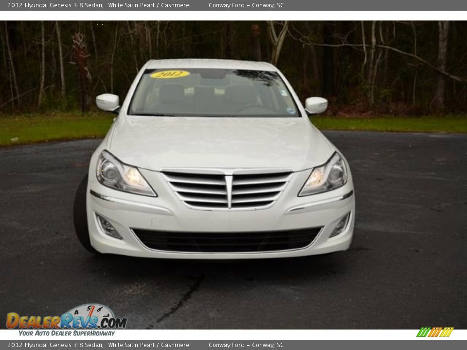 2012 Hyundai Genesis 3.8 Sedan White Satin Pearl / Cashmere Photo #2