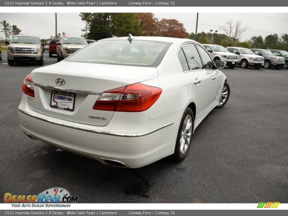 2012 Hyundai Genesis 3.8 Sedan White Satin Pearl / Cashmere Photo #5