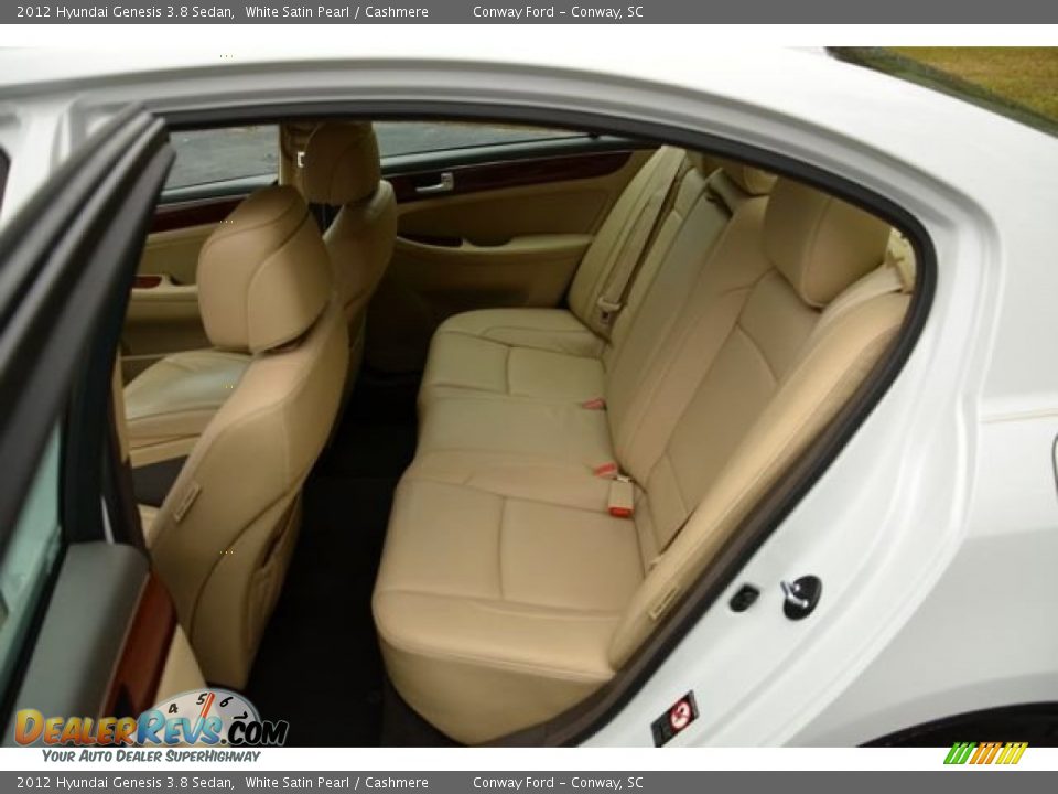 2012 Hyundai Genesis 3.8 Sedan White Satin Pearl / Cashmere Photo #12