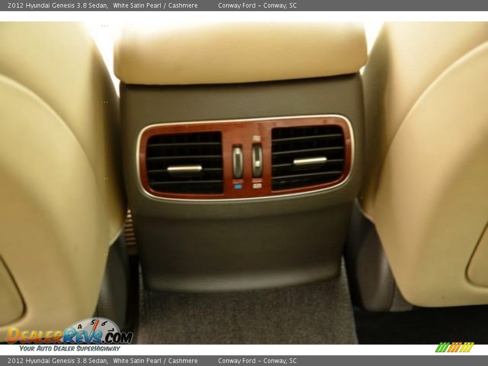 2012 Hyundai Genesis 3.8 Sedan White Satin Pearl / Cashmere Photo #13