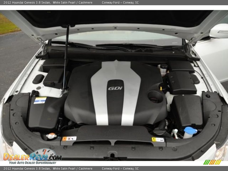 2012 Hyundai Genesis 3.8 Sedan White Satin Pearl / Cashmere Photo #19