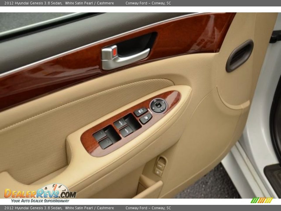 2012 Hyundai Genesis 3.8 Sedan White Satin Pearl / Cashmere Photo #21