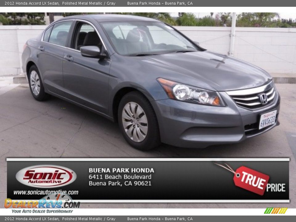 2012 Honda Accord LX Sedan Polished Metal Metallic / Gray Photo #1