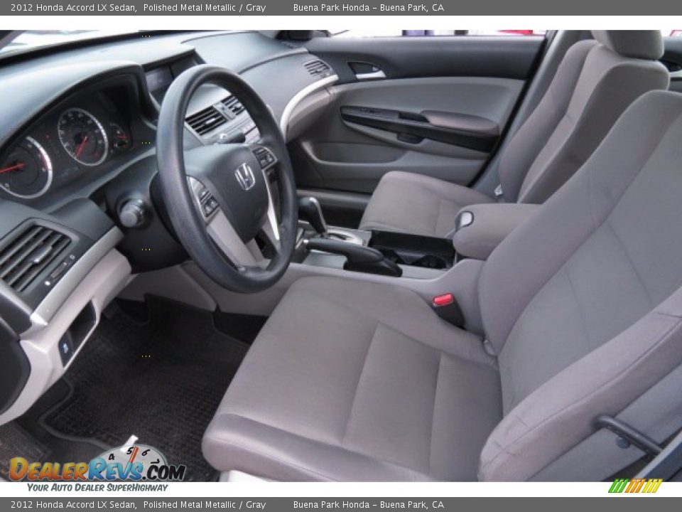 2012 Honda Accord LX Sedan Polished Metal Metallic / Gray Photo #4