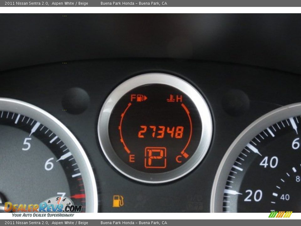 2011 Nissan Sentra 2.0 Aspen White / Beige Photo #2