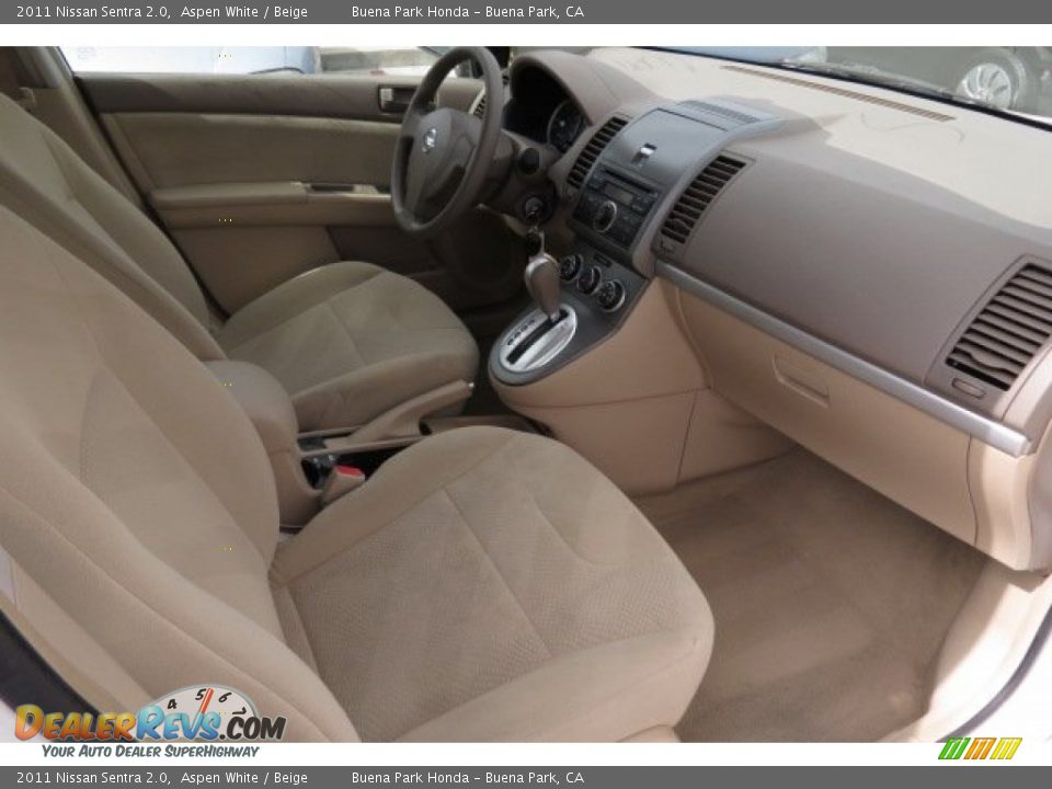 2011 Nissan Sentra 2.0 Aspen White / Beige Photo #6