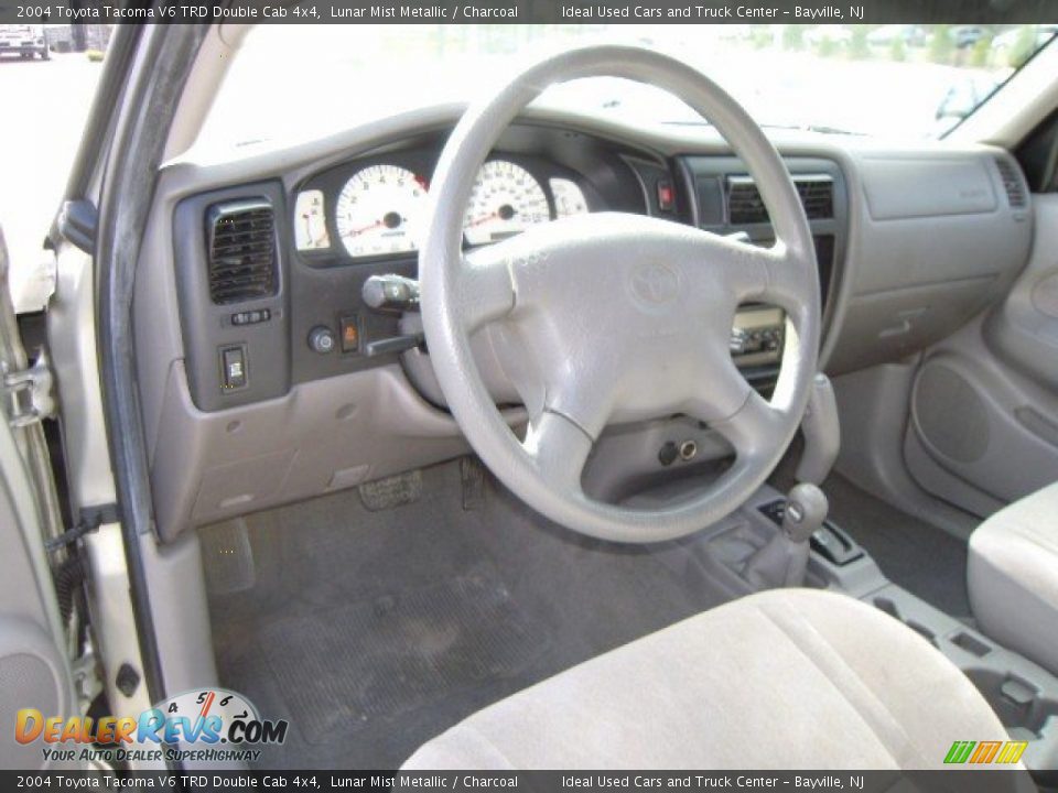 2004 Toyota Tacoma V6 TRD Double Cab 4x4 Lunar Mist Metallic / Charcoal Photo #4