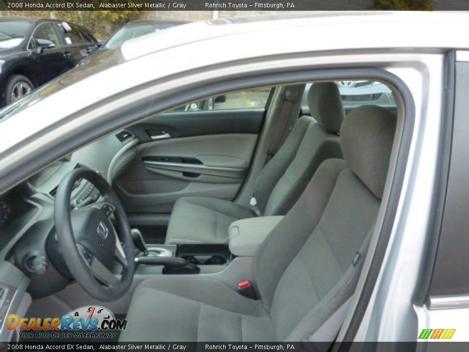 2008 Honda Accord EX Sedan Alabaster Silver Metallic / Gray Photo #4