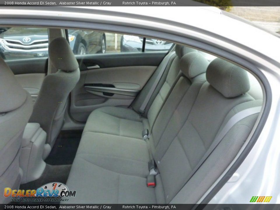 2008 Honda Accord EX Sedan Alabaster Silver Metallic / Gray Photo #5