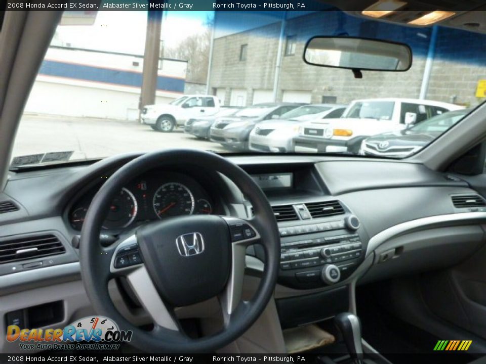 2008 Honda Accord EX Sedan Alabaster Silver Metallic / Gray Photo #6