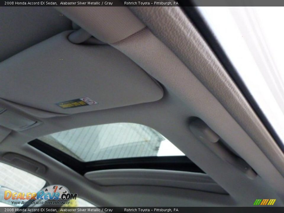 2008 Honda Accord EX Sedan Alabaster Silver Metallic / Gray Photo #7