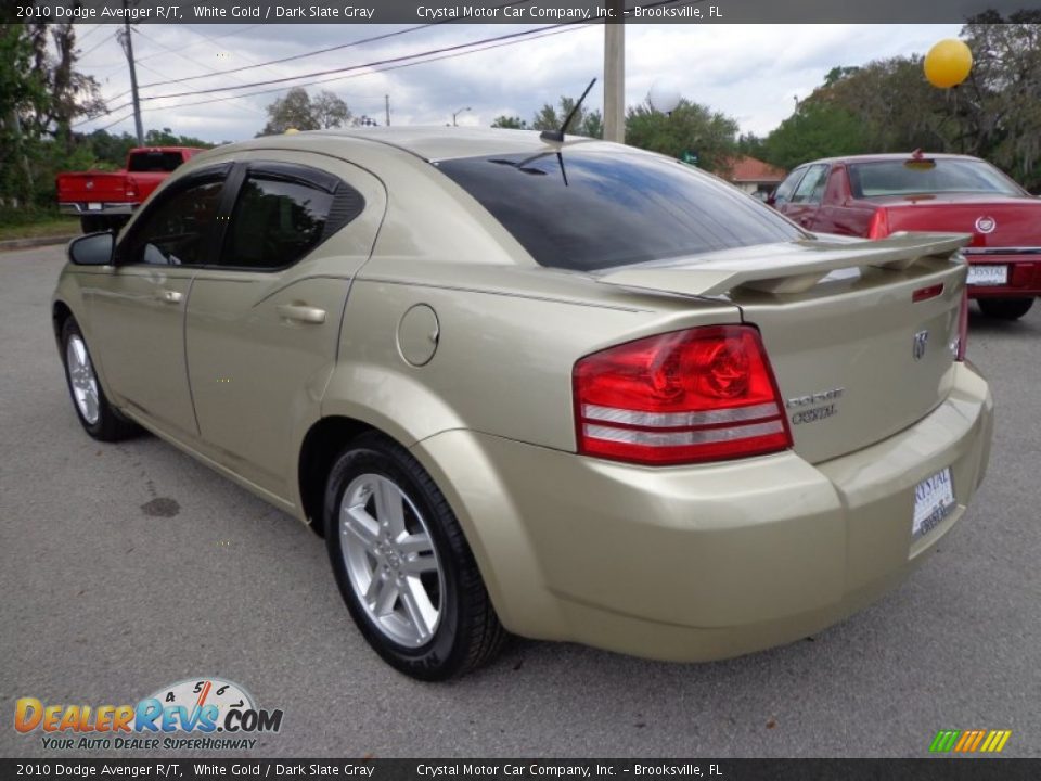 2010 Dodge Avenger R/T White Gold / Dark Slate Gray Photo #3