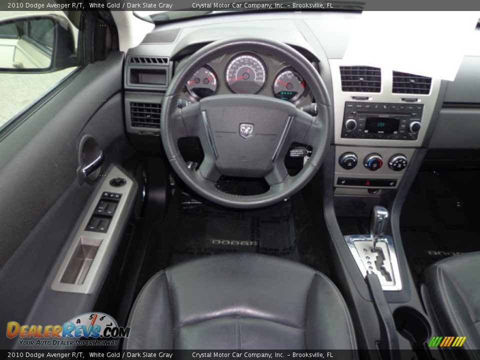 2010 Dodge Avenger R/T White Gold / Dark Slate Gray Photo #6