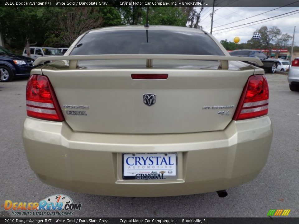 2010 Dodge Avenger R/T White Gold / Dark Slate Gray Photo #7
