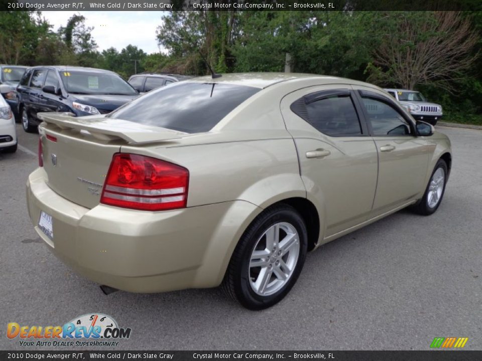 2010 Dodge Avenger R/T White Gold / Dark Slate Gray Photo #8