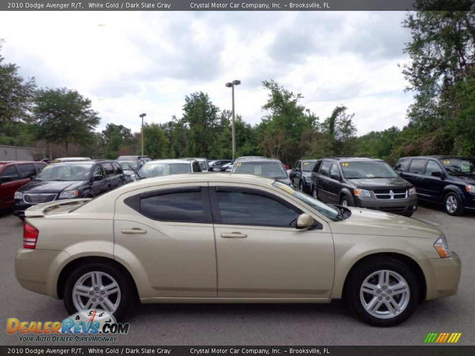 2010 Dodge Avenger R/T White Gold / Dark Slate Gray Photo #9