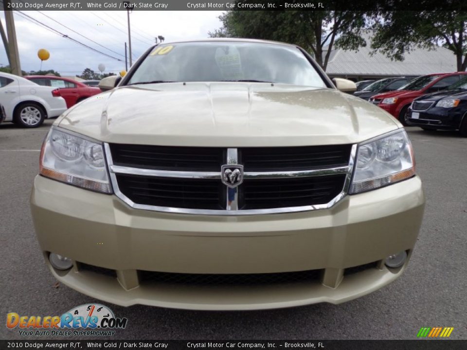 2010 Dodge Avenger R/T White Gold / Dark Slate Gray Photo #13