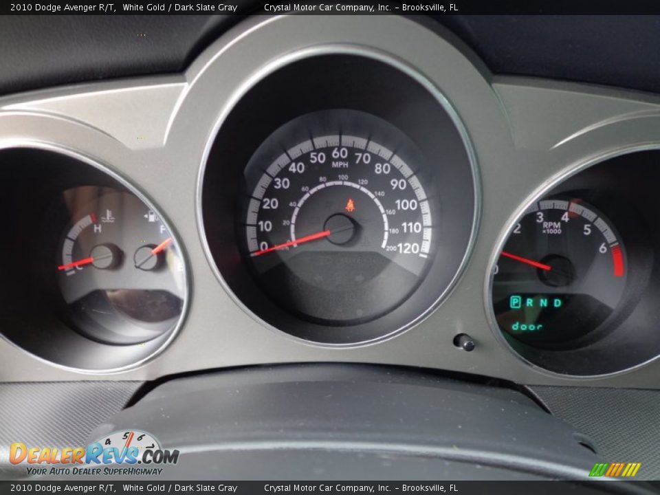 2010 Dodge Avenger R/T White Gold / Dark Slate Gray Photo #18