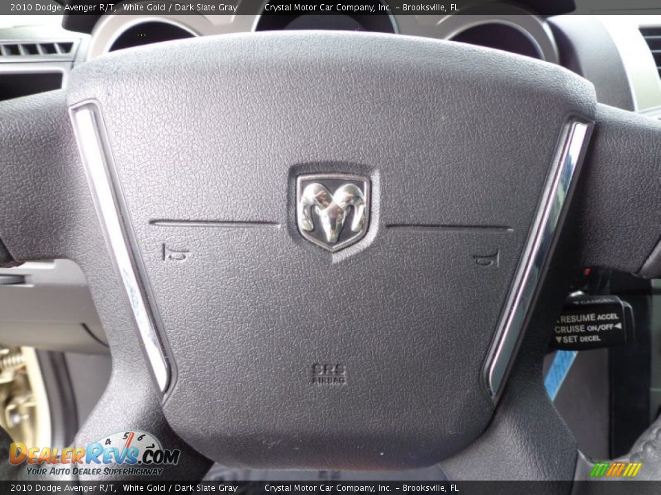 2010 Dodge Avenger R/T White Gold / Dark Slate Gray Photo #21