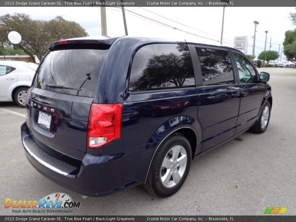 2013 Dodge Grand Caravan SE True Blue Pearl / Black/Light Graystone Photo #10