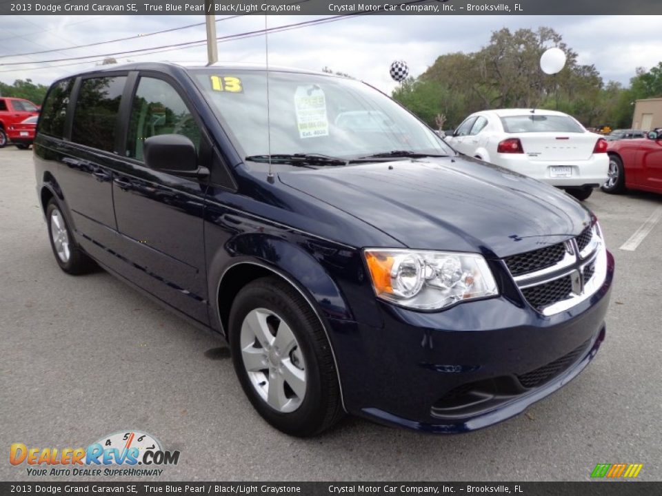 2013 Dodge Grand Caravan SE True Blue Pearl / Black/Light Graystone Photo #12