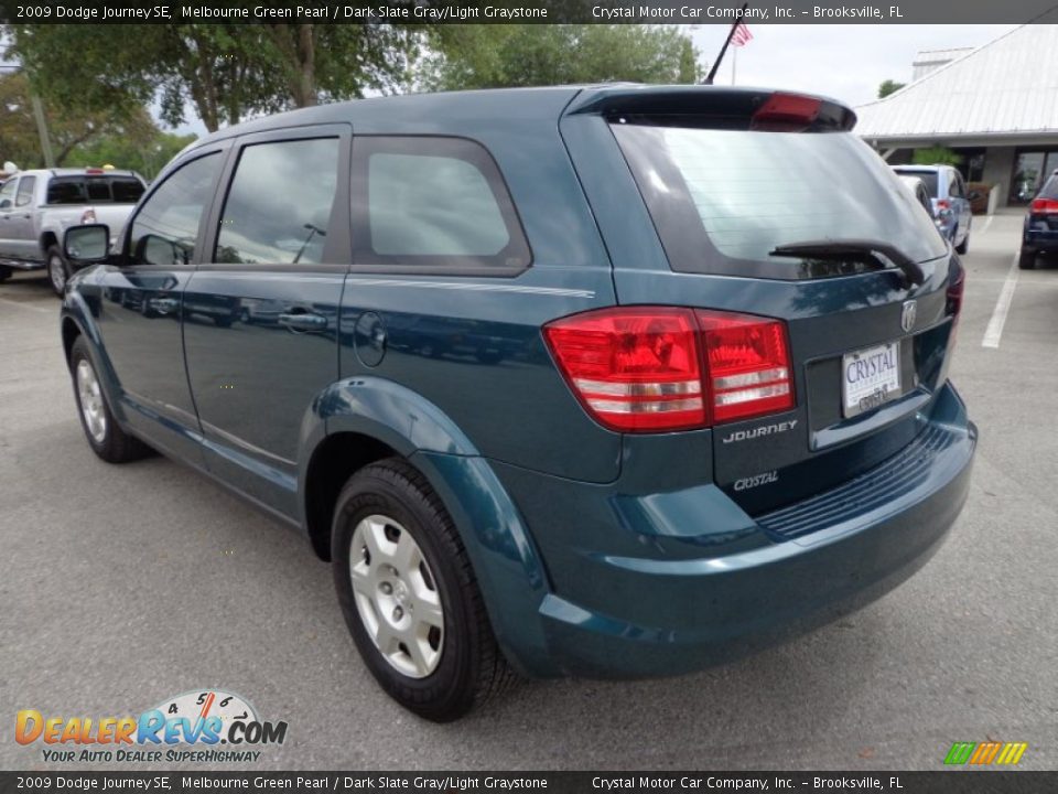 2009 Dodge Journey SE Melbourne Green Pearl / Dark Slate Gray/Light Graystone Photo #3