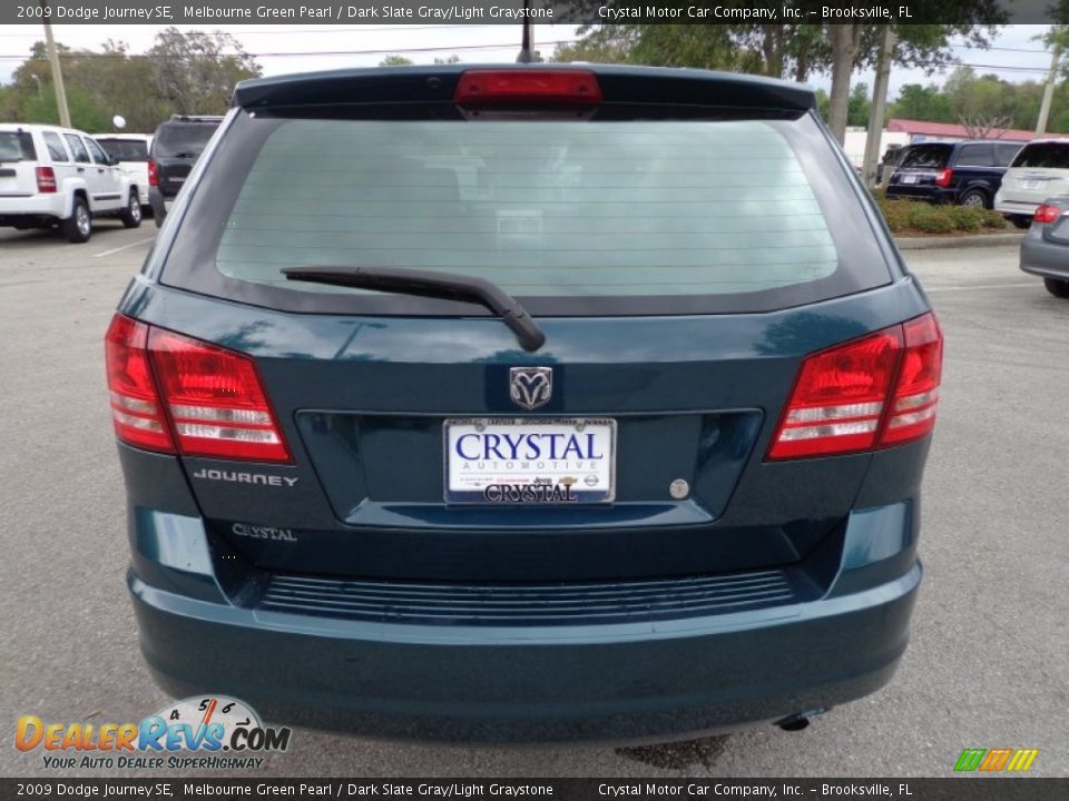 2009 Dodge Journey SE Melbourne Green Pearl / Dark Slate Gray/Light Graystone Photo #8