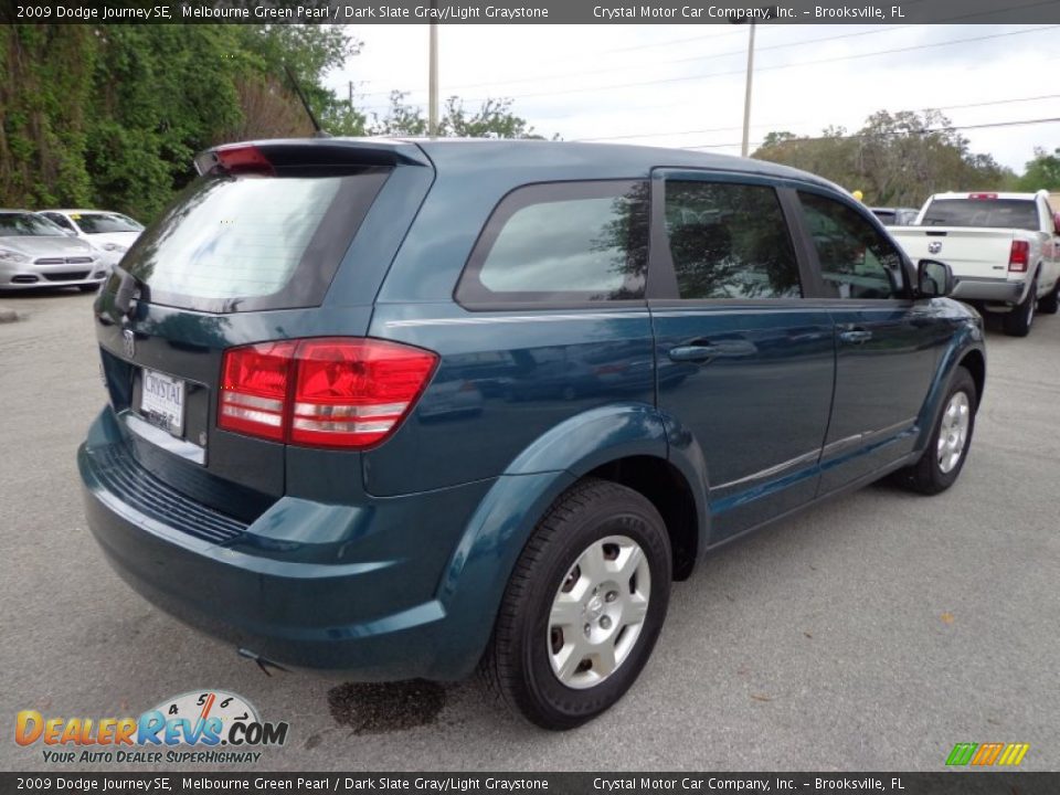 2009 Dodge Journey SE Melbourne Green Pearl / Dark Slate Gray/Light Graystone Photo #9