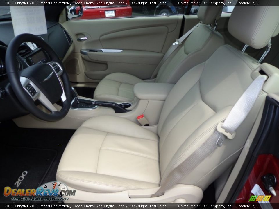 2013 Chrysler 200 Limited Convertible Deep Cherry Red Crystal Pearl / Black/Light Frost Beige Photo #4