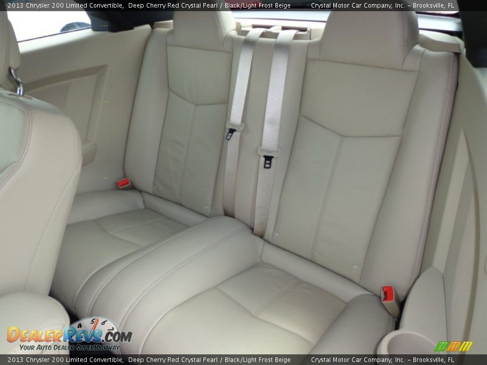 2013 Chrysler 200 Limited Convertible Deep Cherry Red Crystal Pearl / Black/Light Frost Beige Photo #5