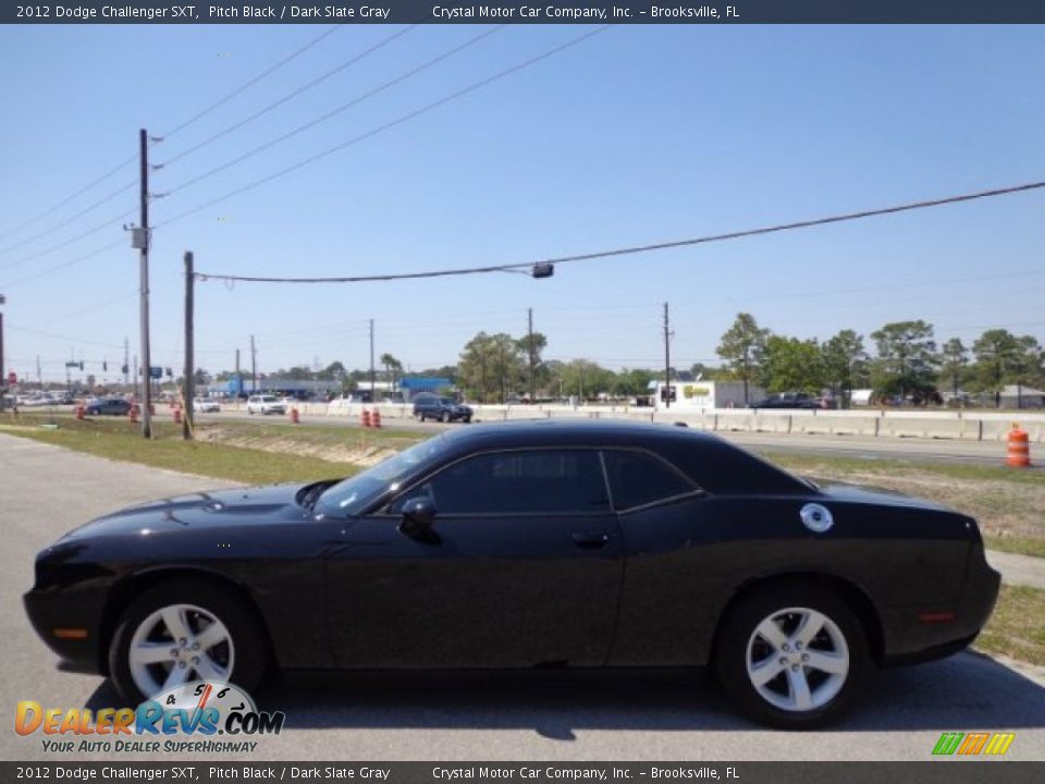 2012 Dodge Challenger SXT Pitch Black / Dark Slate Gray Photo #2
