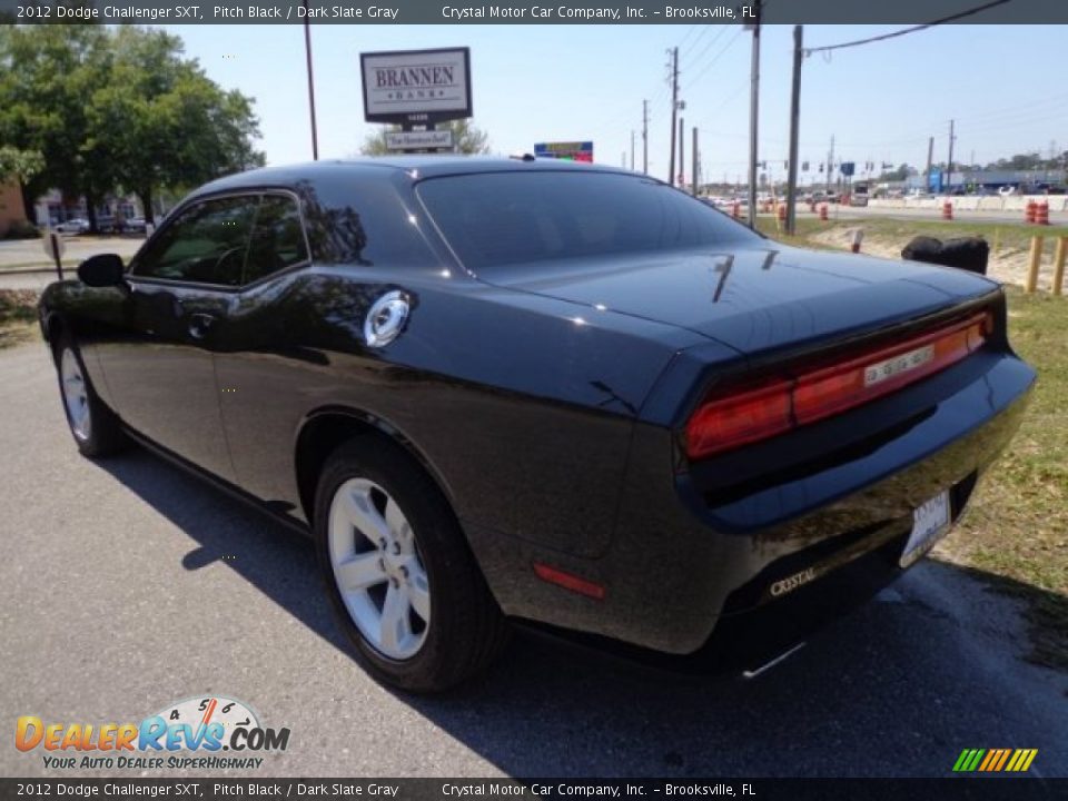 2012 Dodge Challenger SXT Pitch Black / Dark Slate Gray Photo #3